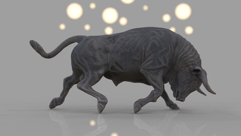 Charging Bull 3D print model