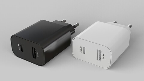 USB Type-C Phone Charger 3D model