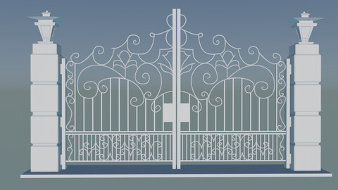 3D Decorative Gate for Urban Architecture Designs