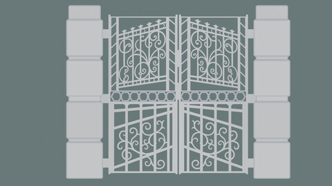 3D Gateway Exterior Gate