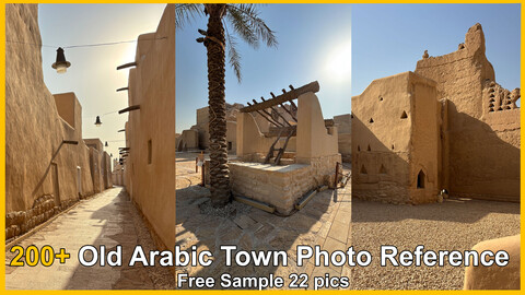 Arabic City Architecture Photo - Photobashing, references 2d 3d (Free sample)