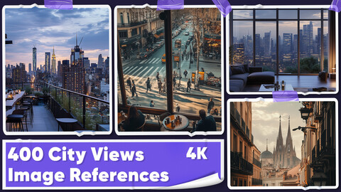 400 City Views Image References - Vol 01