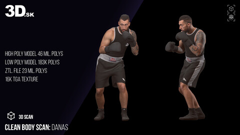 Clean Body 3D Scan | Danas Clothed Boxer