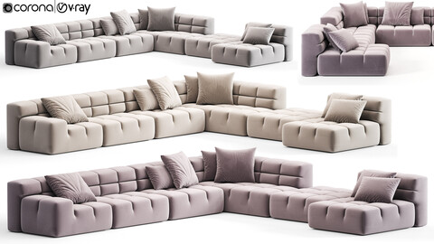 B&B ITALIA Tufty Time Corner Sofa