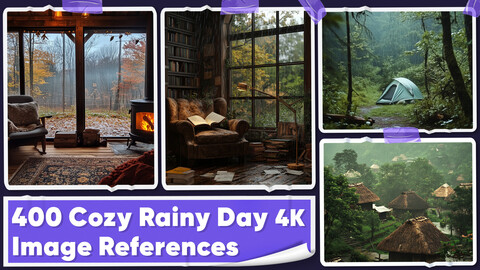 400 Cozy Rainy Day Image References - Vol 01