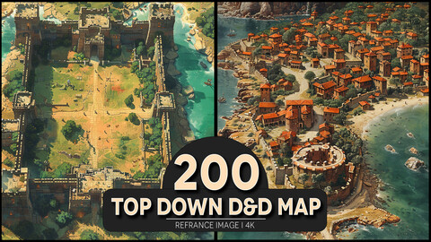 Top Down D&D Map 4K Reference/Concept Images