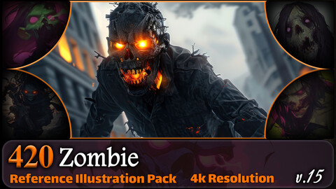 420 Zombie Reference Pack | 4K | v.15