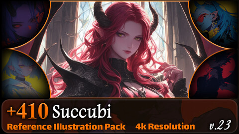 410 Succubi Reference Pack | 4K | v.23