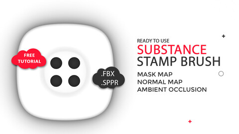 BUTTON SUBSTANCE STAMP BRUSH