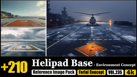 210 Helipad Base - Environment Concept Reference Image Pack v.235 |4K|