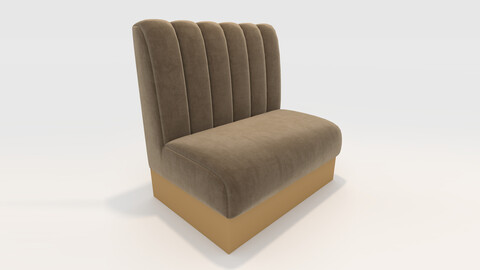 3D Model Sofa Cafe 1