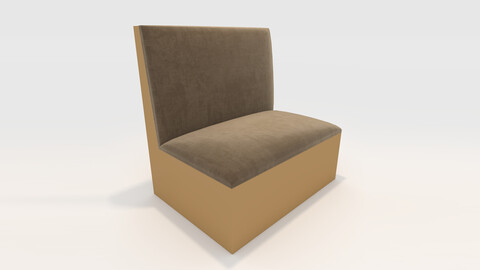 3D Model Sofa Cafe 2