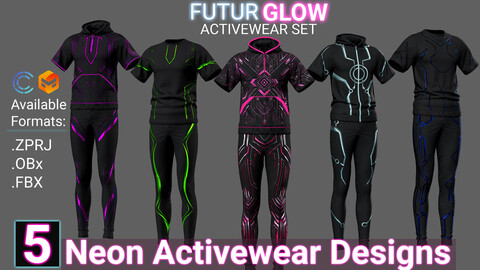 5 Future Glow Activewear Set