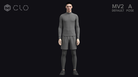 FALL RUNNER outfit – zpac obj fbx highpoly