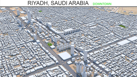 Riyadh, Saudi Arabia downtown 15km