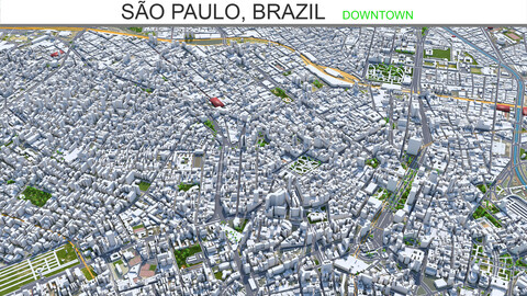 São Paulo, Brazil downtown 30km