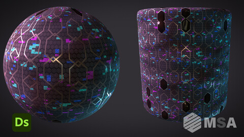 Sci_Fi_Fabric [Substance 3D designer]