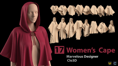 17 Women's Cape + Zprj +Obj + Fbx