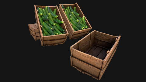 Cucumber Box Crate Stand