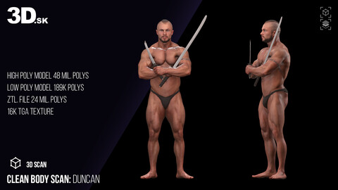 Clean Body 3D Scan | Duncan Sword