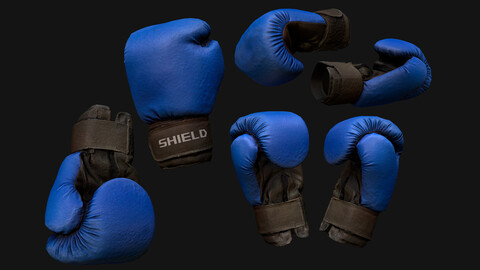 Boxing Gloves Blue