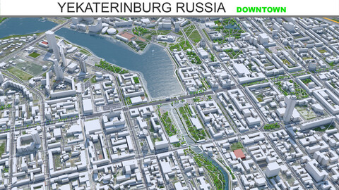 Yekaterinburg Russia downtown 8km