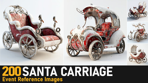 Santa Carriage| 4K Reference Images