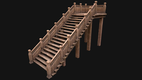 Wooden Stairs Medieval