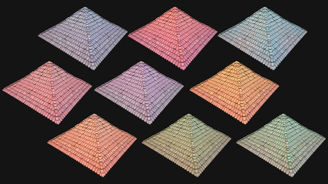 Medieval Tile Pyramid Roof