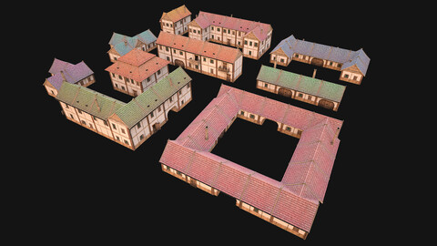 Medieval City Pack 10 Buildings