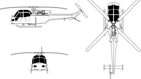 Westland Scout orthographical, svg vector file, laser cut file, cricut file, engraving file, cnc cut file