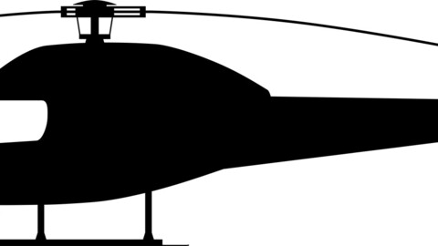 Aérospatiale AS355 Écureuil 2 profile silhouette, svg vector file, laser cut file, cricut file, engraving file, cnc cut file