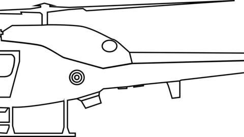 Aérospatiale AS550 Fennec illustration, svg vector file, laser cut file, cricut file, engraving file, cnc cut file