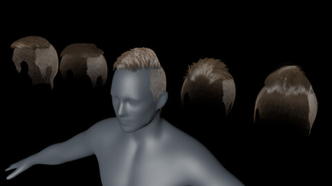 C4D Short Hairstyles