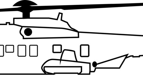 Euro copter EC725 Caracal illustration, svg vector file, laser cut file, cricut file, engraving file, cnc cut file