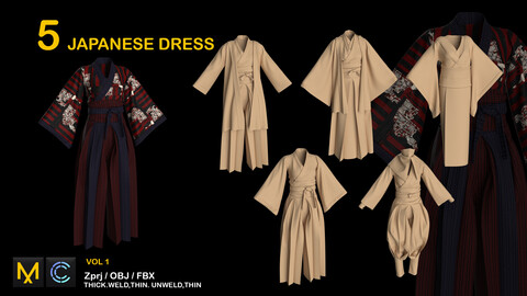 5 JAPANESE DRESS