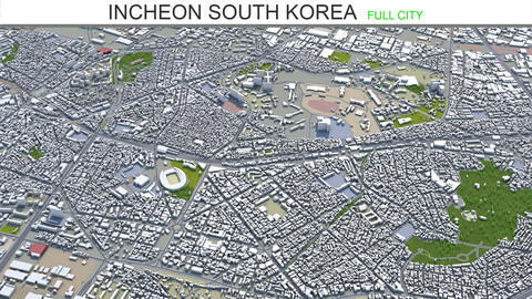 Incheon, South Korea 100km