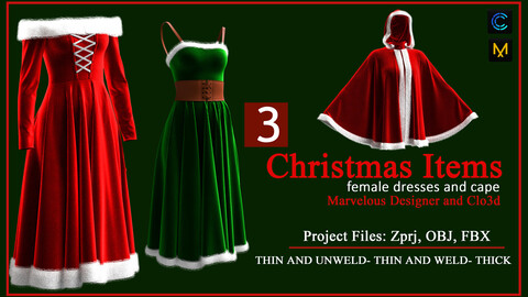 3D christmas outfits