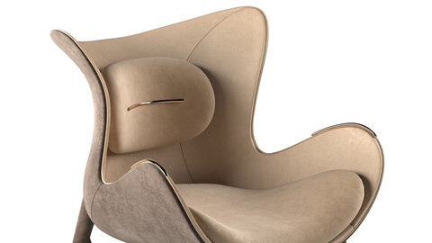 Nawal curve luxury Wonatti armchair