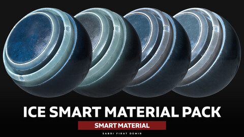 Substance Painter Ice Smart Material Pack - High-Quality Ice Textures for Realistic Results