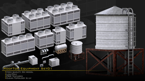 Rooftop Equipments Set01