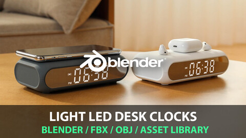 light LED desk clocks