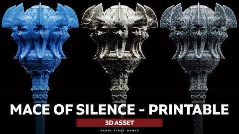 Mace of Silence 3D Base Mesh - FBX ZPR ZTL