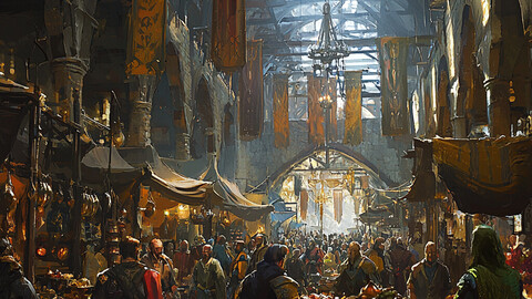 Medieval Marketplace Revelry 8