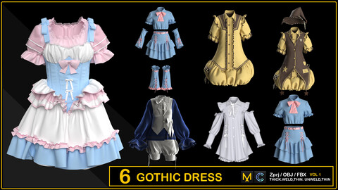 6 GOTHIC DRESS