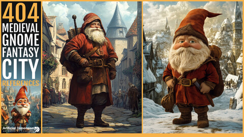 404 Medieval Gnome in Fantasy City