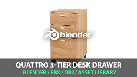 Quattro 3-tier desk drawer