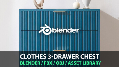 Clothes 3-drawer chest