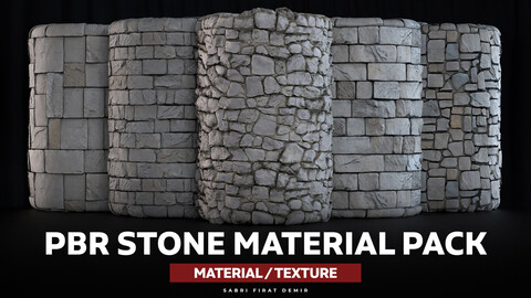 PBR Stone Material Pack - High-Quality Texture Pack for Realistic Visualizations