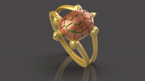 Simple Tortoise Ring - 10